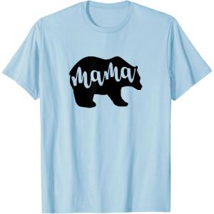 image:imageMama Bear White Gifts for Mom Women Mimi Mama TShirtBaby Blue