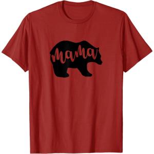 image:imageMama Bear White Gifts for Mom Women Mimi Mama TShirtCranberry Red