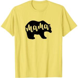 image:imageMama Bear White Gifts for Mom Women Mimi Mama TShirtLemon Yellow