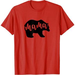 image:imageMama Bear White Gifts for Mom Women Mimi Mama TShirtRed