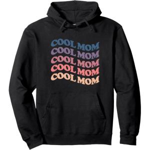 image:imageRetro colorful cool mom gift Pullover HoodieBlack