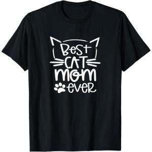 image:imageBest Cat Mom Ever  Great gift for Pet Lovers Men Women Girls Kids TShirtBlack