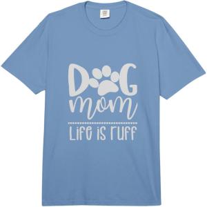 image:imageDog Mom  Great gift for Women Friends Mom Comfort Colors Adult Heavyweight TshirtDeep Blue