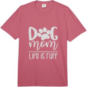 image:imageDog Mom  Great gift for Women Friends Mom Comfort Colors Adult Heavyweight TshirtRaspberry Red