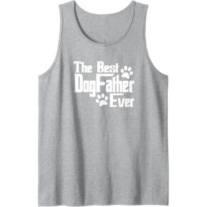 image:imageDogfather Gift for Dog Lovers Pet Owners Dog Dad Tank TopHeather Grey