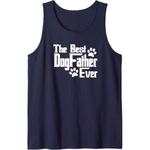 image:imageDogfather Gift for Dog Lovers Pet Owners Dog Dad Tank TopNavy Blue
