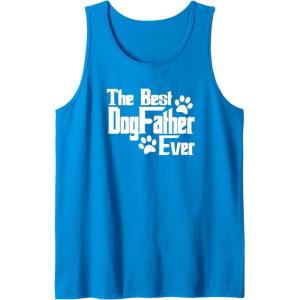 image:imageDogfather Gift for Dog Lovers Pet Owners Dog Dad Tank TopSapphire Blue