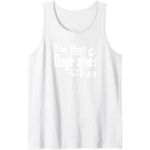image:imageDogfather Gift for Dog Lovers Pet Owners Dog Dad Tank TopWhite