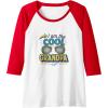 image:imageI Am The Cool Grandpa  Grandpa Gift Raglan Baseball TeeRedWhite