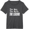 image:imageThe Man The Myth The Legend  Great gift for Grandpa Dad TShirtDark Heather Grey