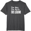 image:imageThe Man The Myth The Legend  Great gift for Grandpa Dad TShirtDark Heather Grey