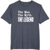 image:imageThe Man The Myth The Legend  Great gift for Grandpa Dad TShirtHeather Blue