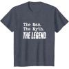 image:imageThe Man The Myth The Legend  Great gift for Grandpa Dad TShirtHeather Blue