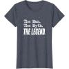 image:imageThe Man The Myth The Legend  Great gift for Grandpa Dad TShirtHeather Blue