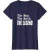 image:imageThe Man The Myth The Legend  Great gift for Grandpa Dad TShirtNavy Blue