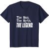 image:imageThe Man The Myth The Legend  Great gift for Grandpa Dad TShirtNavy Blue