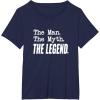 image:imageThe Man The Myth The Legend  Great gift for Grandpa Dad TShirtNavy Blue