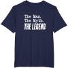 image:imageThe Man The Myth The Legend  Great gift for Grandpa Dad TShirtNavy Blue