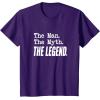 image:imageThe Man The Myth The Legend  Great gift for Grandpa Dad TShirtPurple