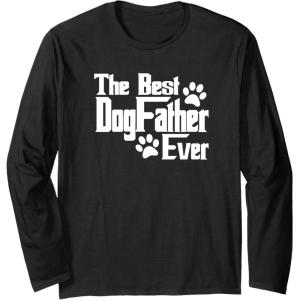 image:imageDogfather Gift for Dog Lovers Pet Owners Dog Dad Long Sleeve TShirtBlack