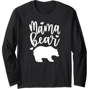 image:imageMama Bear  Great gift for Women Friends Mom Long Sleeve TShirtBlack