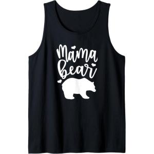 image:imageMama Bear  Great gift for Women Friends Mom Tank TopBlack