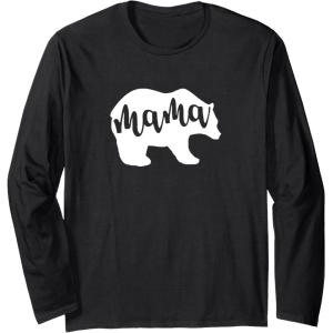 image:imageMama Bear Gift for Mom Mama Nana Mimi Long Sleeve TShirtBlack