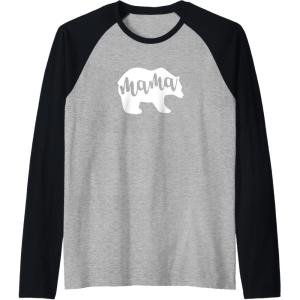 image:imageMama Bear Gift for Mom Mama Nana Mimi Raglan Baseball TeeBlackAthletic Heather