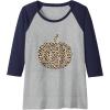 image:imagePumpkin  Fall Season Gifts Raglan Baseball TeeNavy BlueAthletic Heather