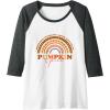 image:imagePumpkin Spice  Fall Season Gifts Raglan Baseball TeeDark Heather GreyWhite