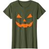 image:imageSpooky Face  Funny Spooky Halloween Gifts TShirtOlive Green