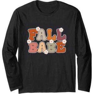 image:imageFall Babe  Fall Season Gifts Long Sleeve TShirtBlack
