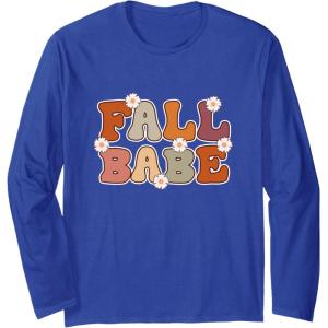 image:imageFall Babe  Fall Season Gifts Long Sleeve TShirtRoyal Blue