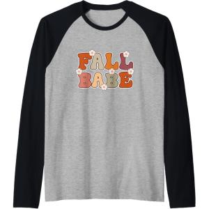 image:imageFall Babe  Fall Season Gifts Raglan Baseball TeeBlackAthletic Heather
