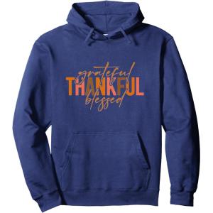 image:imageGrateful Thankful Blessed  Fall Season Gifts Pullover HoodieNavy Blue