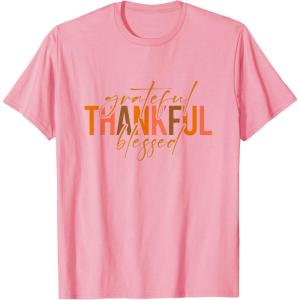 image:imageGrateful Thankful Blessed  Fall Season Gifts TShirtPink
