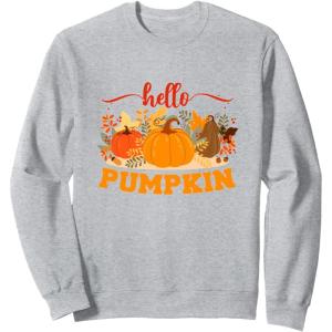image:imageHello Pumpkin  Fall Season Gifts SweatshirtHeather Grey