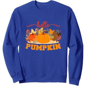 image:imageHello Pumpkin  Fall Season Gifts SweatshirtRoyal Blue