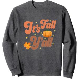 image:imageIts Fall Yall  Fall Season Gifts SweatshirtDark Heather Grey
