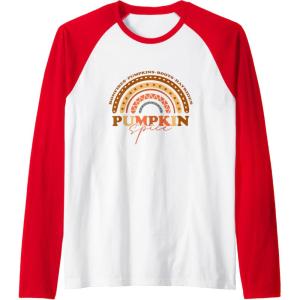 image:imagePumpkin Spice  Fall Season Gifts Raglan Baseball TeeRedWhite