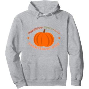 image:imagePumpkin Spice and Everything Nice  Fall Season Gifts Pullover HoodieHeather Grey