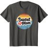 image:imageBaseball Mom Retro  Gift for Mother TShirtAsphalt Grey