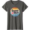 image:imageBaseball Mom Retro  Gift for Mother TShirtAsphalt Grey