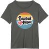 image:imageBaseball Mom Retro  Gift for Mother TShirtAsphalt Grey