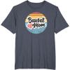image:imageBaseball Mom Retro  Gift for Mother TShirtHeather Blue