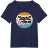 image:imageBaseball Mom Retro  Gift for Mother TShirtNavy Blue
