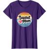 image:imageBaseball Mom Retro  Gift for Mother TShirtPurple