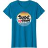 image:imageBaseball Mom Retro  Gift for Mother TShirtSapphire Blue