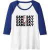 image:imageGame Day  Baseball Mom Gifts Raglan Baseball TeeRoyal BlueWhite
