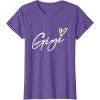 image:imageGigi  Grandmother Mimi and Gigi Gifts TShirtPurple Heather